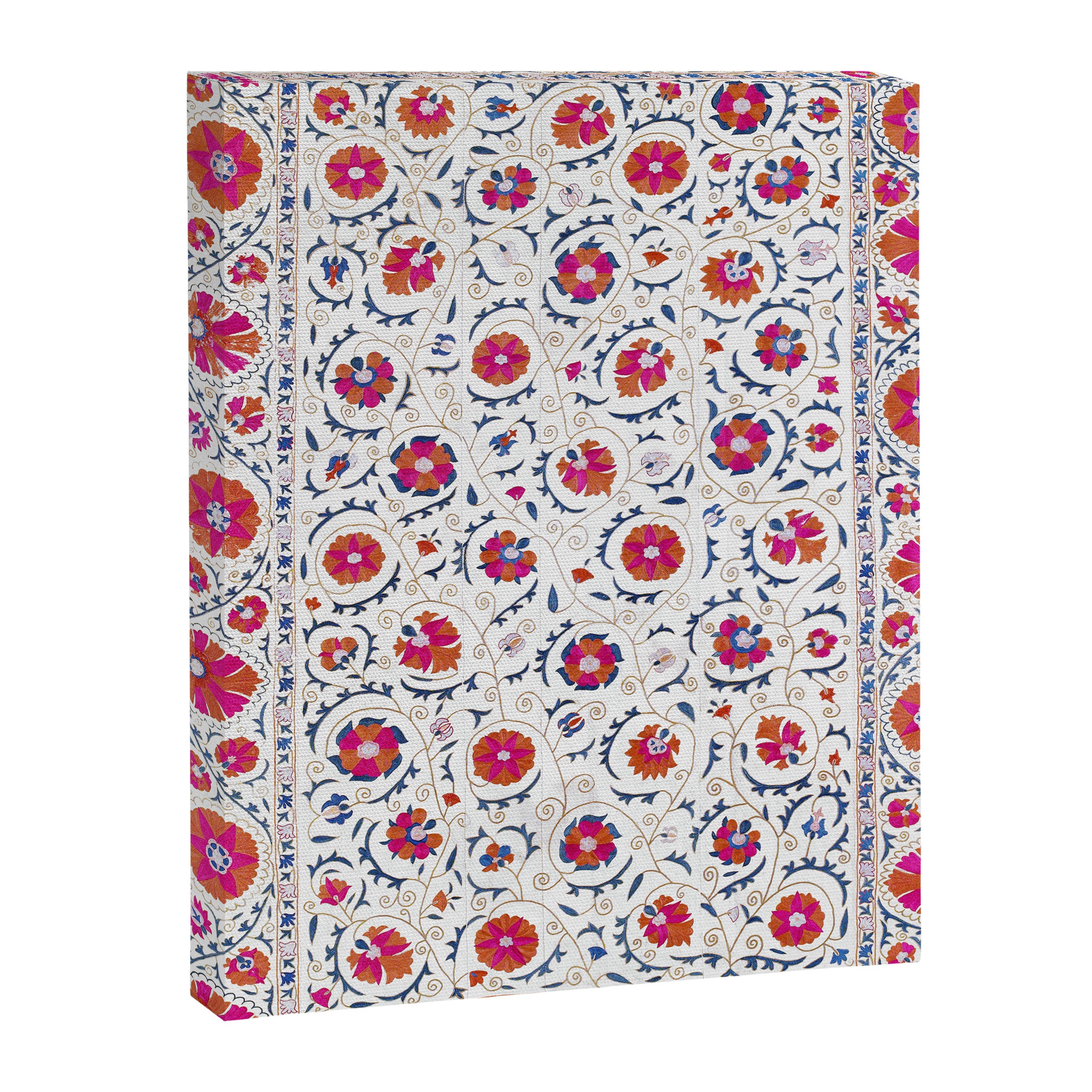 Kermina Suzani Uzbekistan Embroidery Print Canvas Print Gallery Image 3