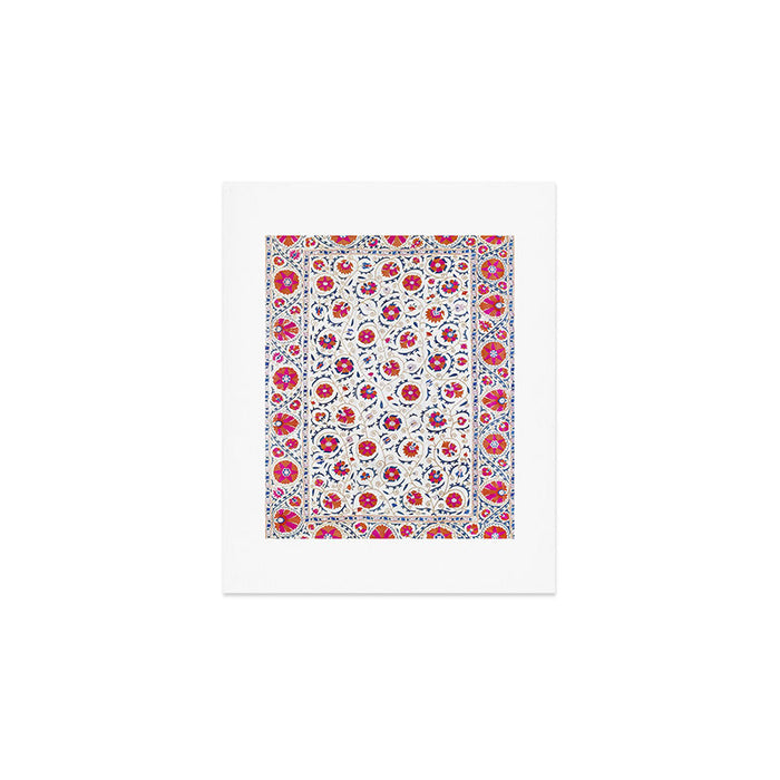 Kermina Suzani Uzbekistan Embroidery Print Art Print Gallery Image 1