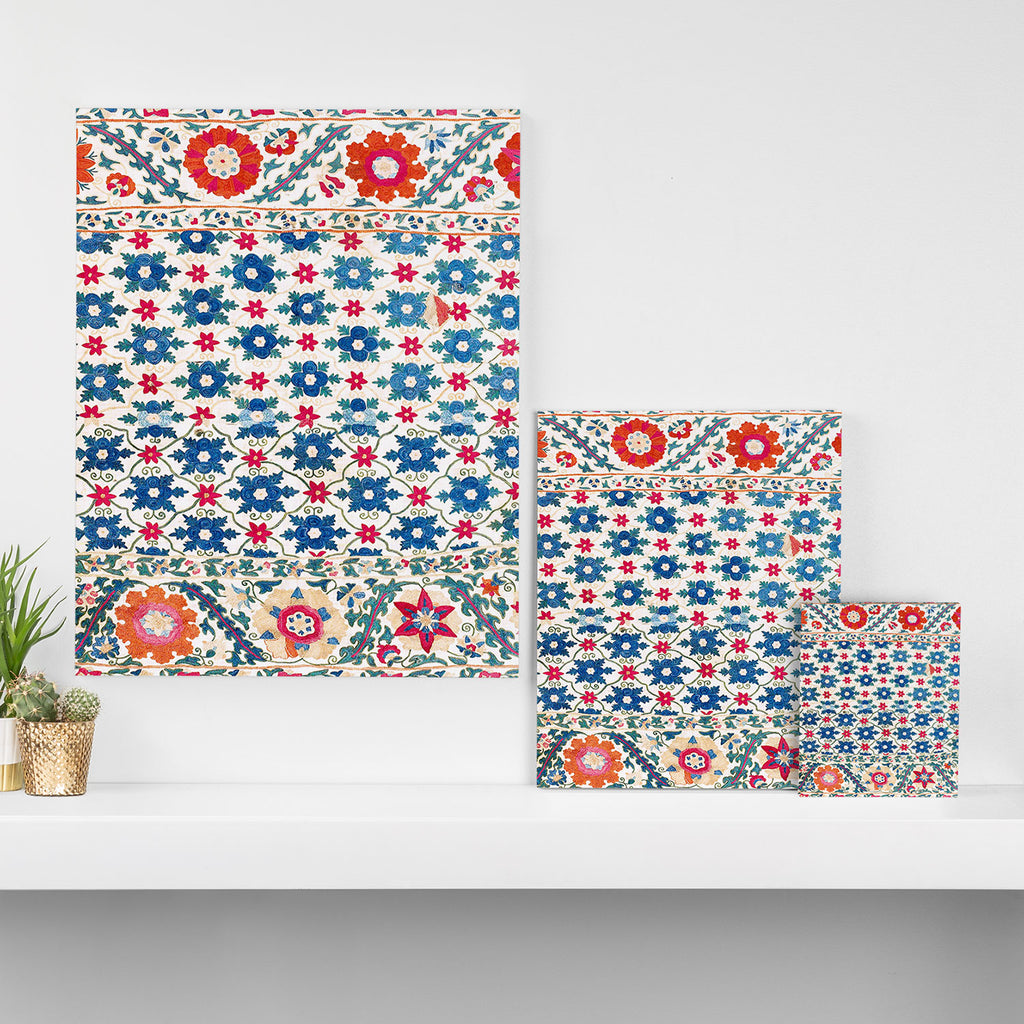 Kermina Suzani Uzbekistan Embroidery Print Canvas Print Gallery Image 3