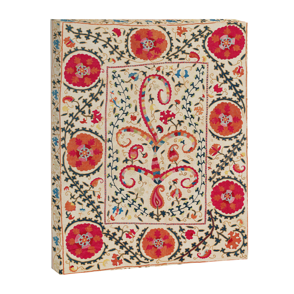 Kermina Suzani Uzbekistan Embroidery Print Canvas Print Gallery Image 3