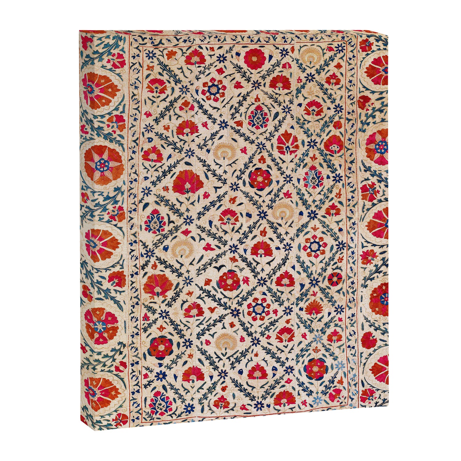 Kermina Suzani Uzbekistan Floral Embroidery Print Canvas Print Gallery Image 3