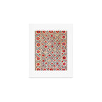 Kermina Suzani Uzbekistan Floral Embroidery Print Art Print Gallery Image 1