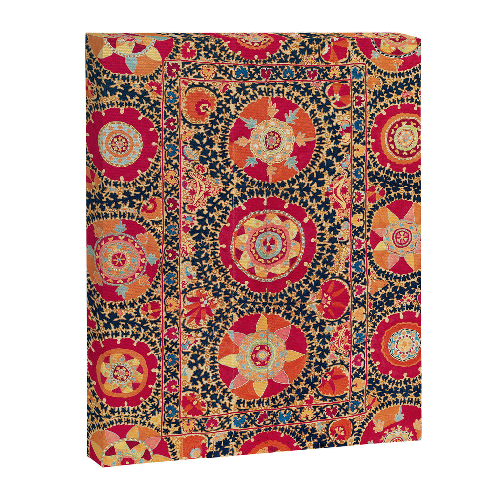 Kermina Suzani Uzbekistan Floral Embroidery Print Canvas Print Gallery Image 3