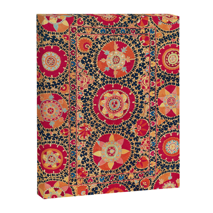 Kermina Suzani Uzbekistan Floral Embroidery Print Canvas Print Gallery Image 1