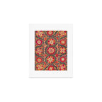 Kermina Suzani Uzbekistan Floral Embroidery Print Art Print Gallery Image 1
