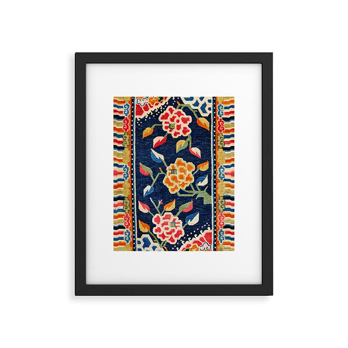 Khampa Dzong Khaden South Tibetan Sleeping Rug Print Framed Art Print Gallery Image 1