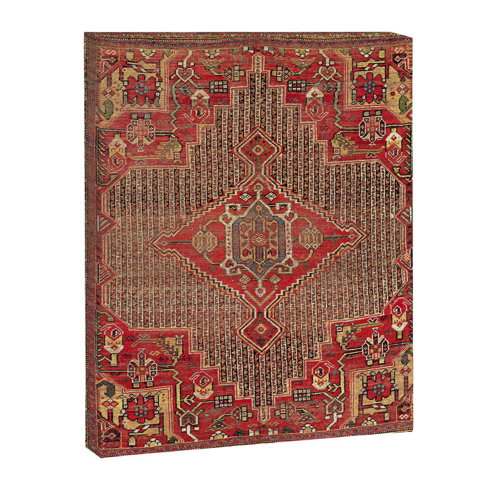 Khamseh  Antique Fars Persian Rug Print Canvas Print Gallery Image 1
