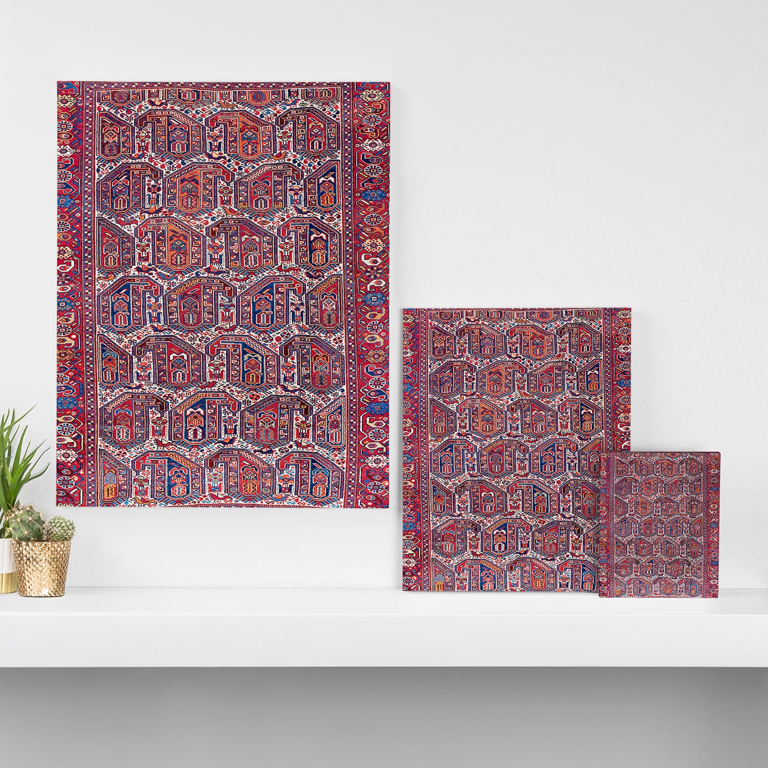 Khamseh Fars Southwest Persian Rug Print Canvas Print Gallery Image 3