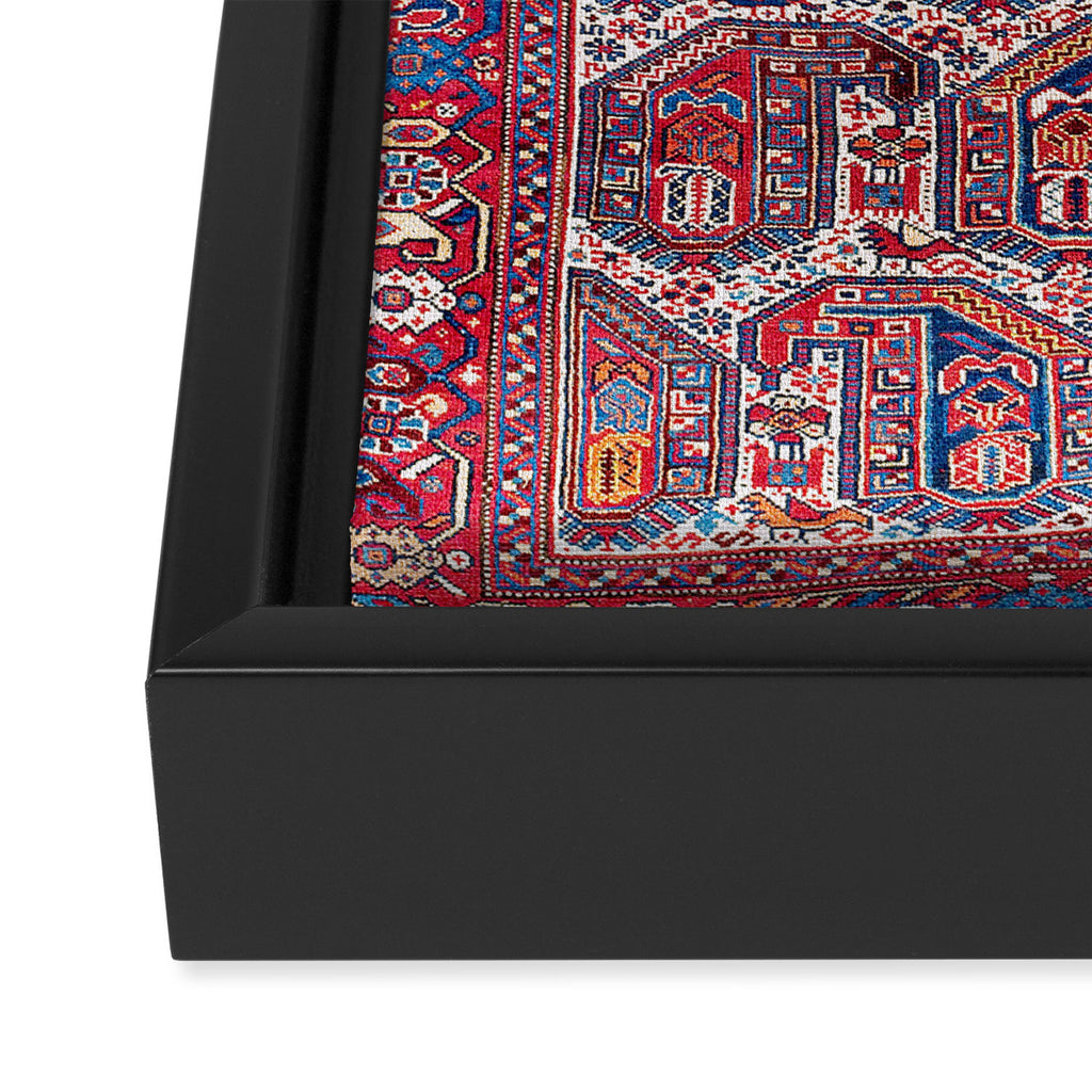 Khamseh Fars Southwest Persian Rug Print Framed Canvas Print Gallery Image 3