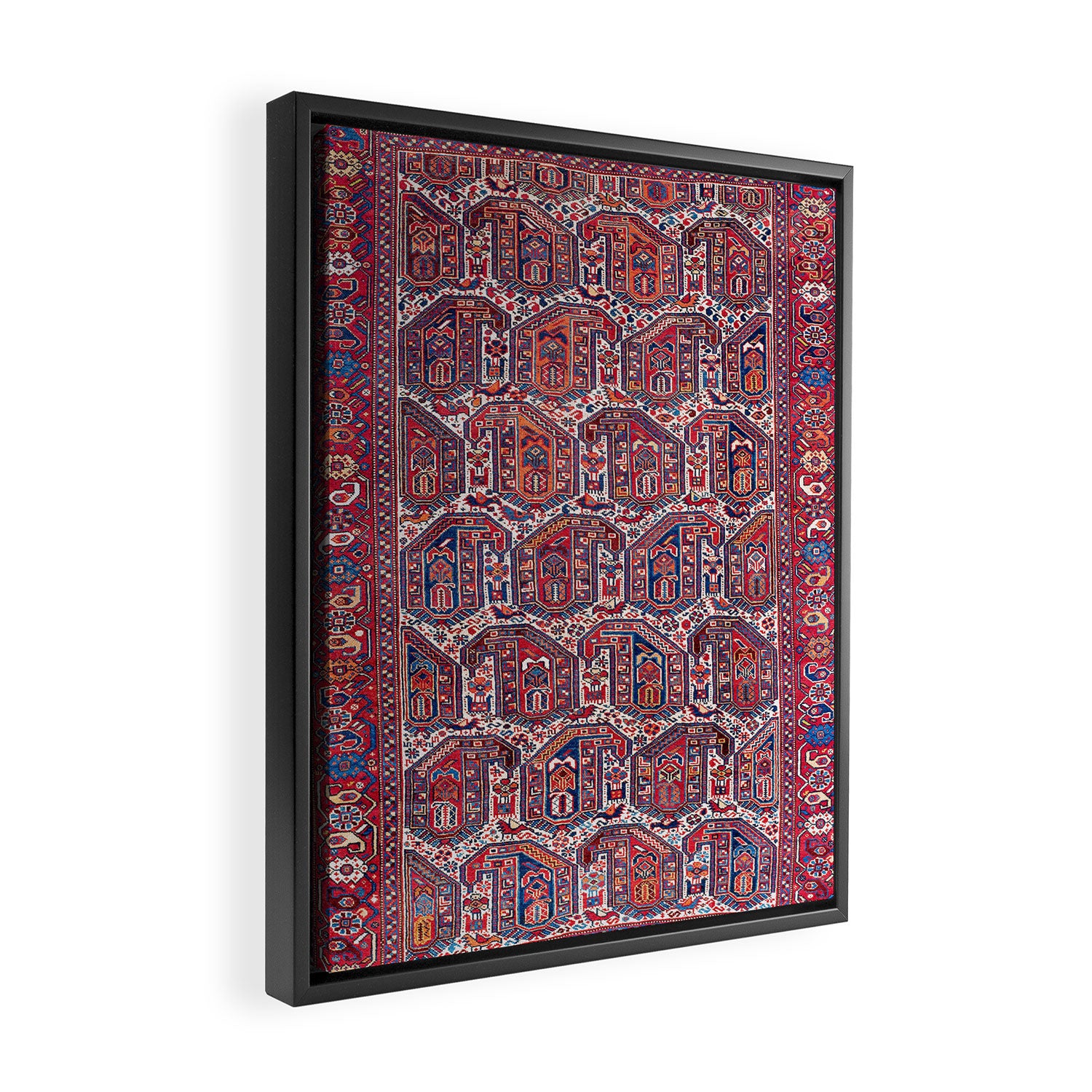 Khamseh Fars Southwest Persian Rug Print Framed Canvas Print Gallery Image 2