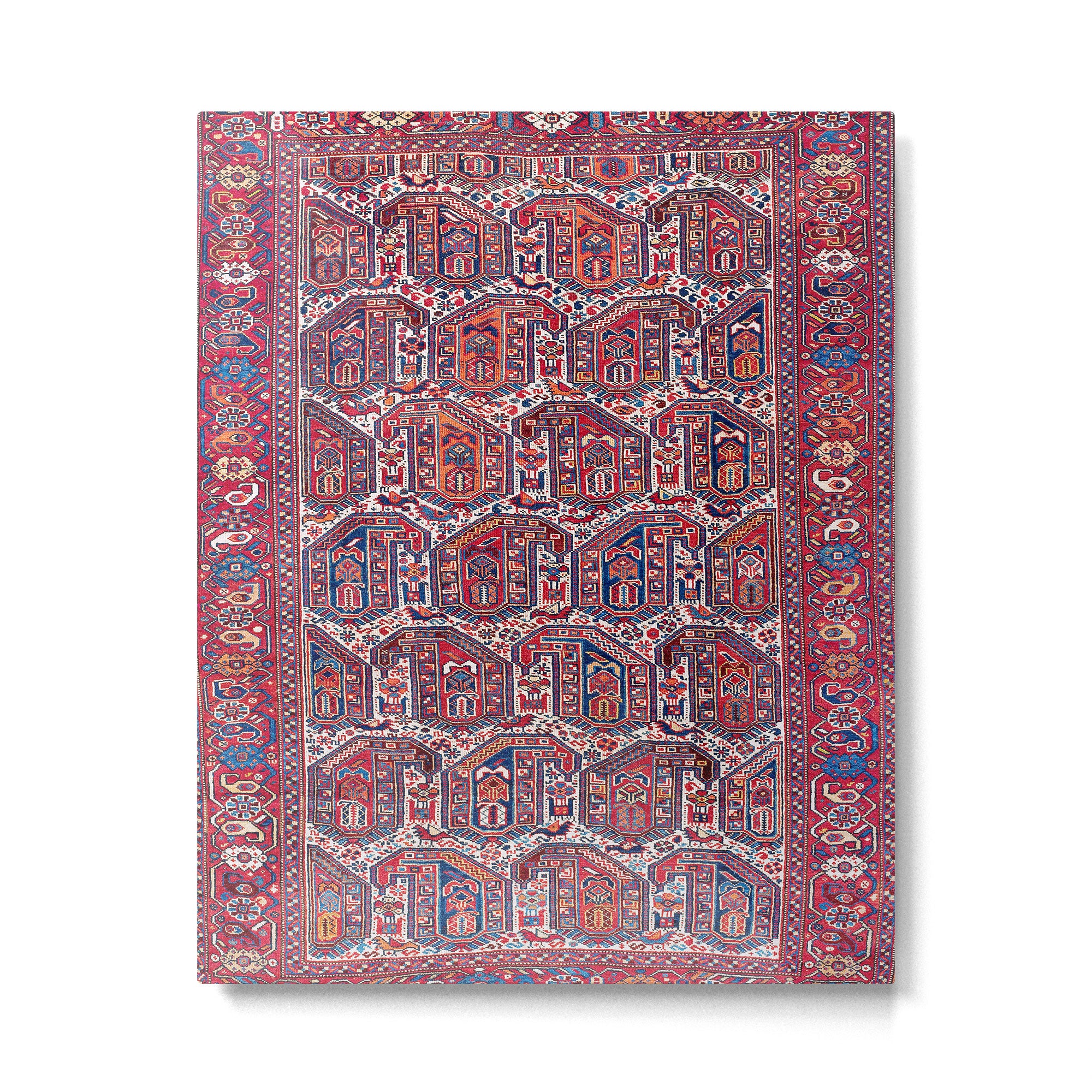 Khamseh Fars Southwest Persian Rug Print Metal Print Gallery Image 4