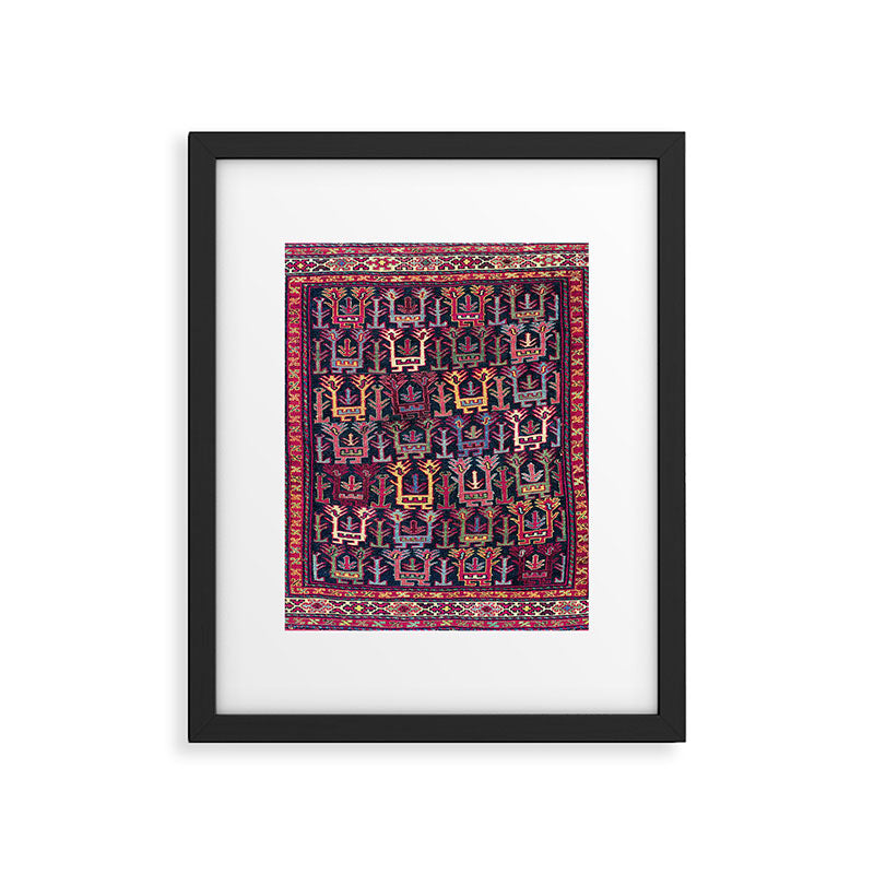 Khamseh Shahsavan Sumakh Azerbaijan Persian Tribal Bag Print Framed Art Print Gallery Image 6