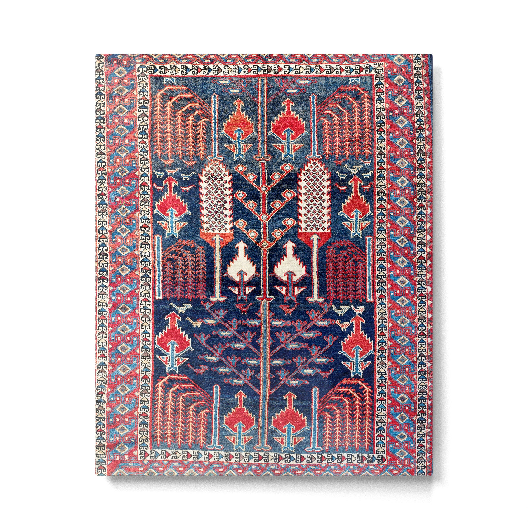 Khila Baku Southeast Caucasus Rug Print Metal Print Gallery Image 4