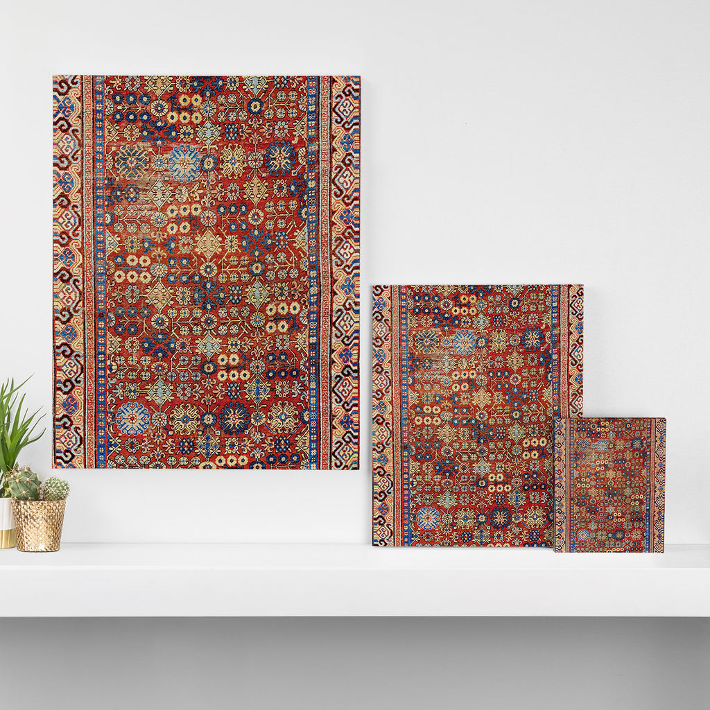 Khotan Antique East Turkestan Rug Print Canvas Print Gallery Image 3
