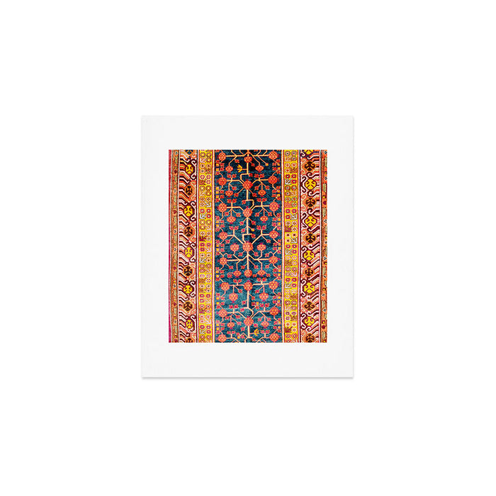 Khotan  Antique East Turkestan Rug Print Art Print Gallery Image 1