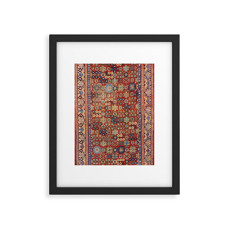 Khotan Antique East Turkestan Rug Print Framed Art Print Gallery Image 5