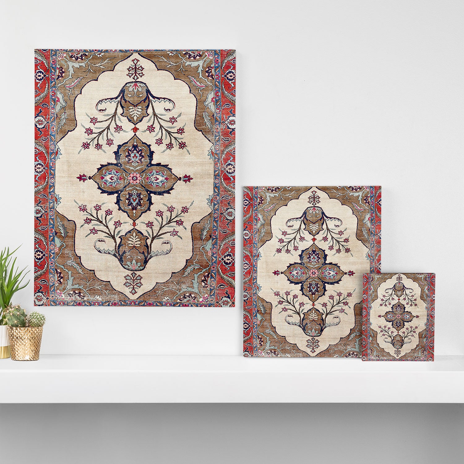 Khoy  Antique Azerbaijan Persian Rug Print Canvas Print Gallery Image 3
