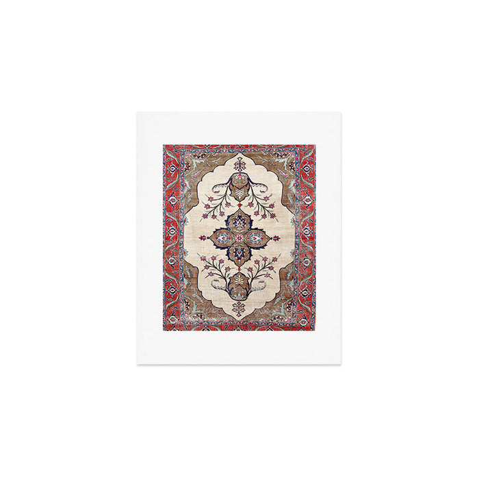 Khoy  Antique Azerbaijan Persian Rug Print Art Print Gallery Image 1