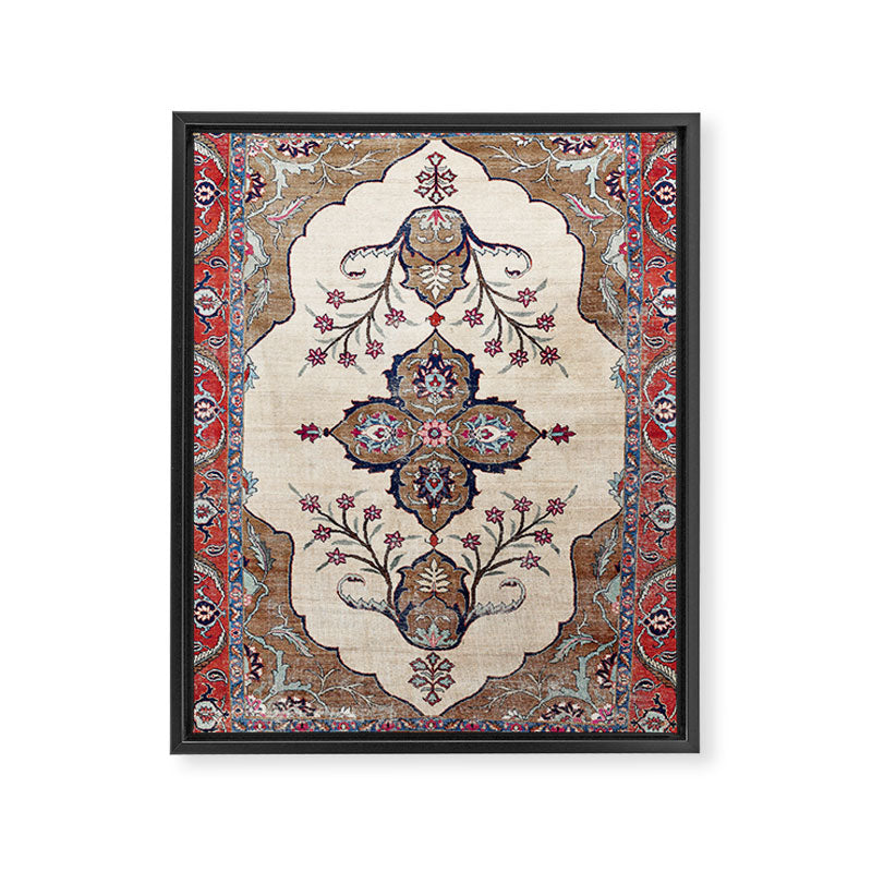 Khoy  Antique Azerbaijan Persian Rug Print Framed Canvas Print Gallery Image 3