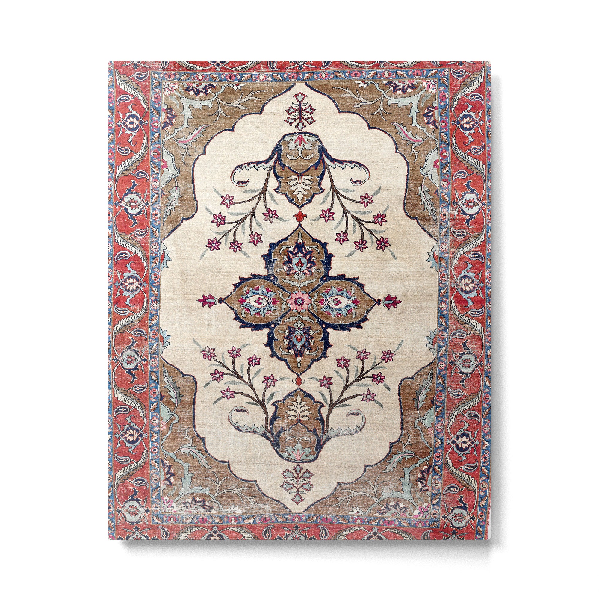 Khoy  Antique Azerbaijan Persian Rug Print Metal Print Gallery Image 4