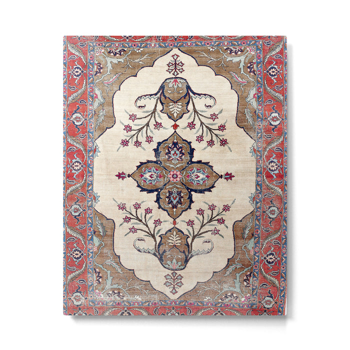 Khoy  Antique Azerbaijan Persian Rug Print Metal Print Gallery Image 1