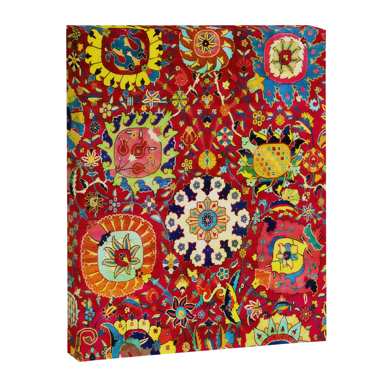 Kirman 17th Century Vase Carpet Print Canvas Print Gallery Image 3