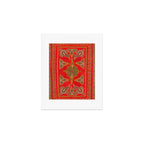 Kirman  Antique South Persian Embroidery Print Art Print Gallery Image 1