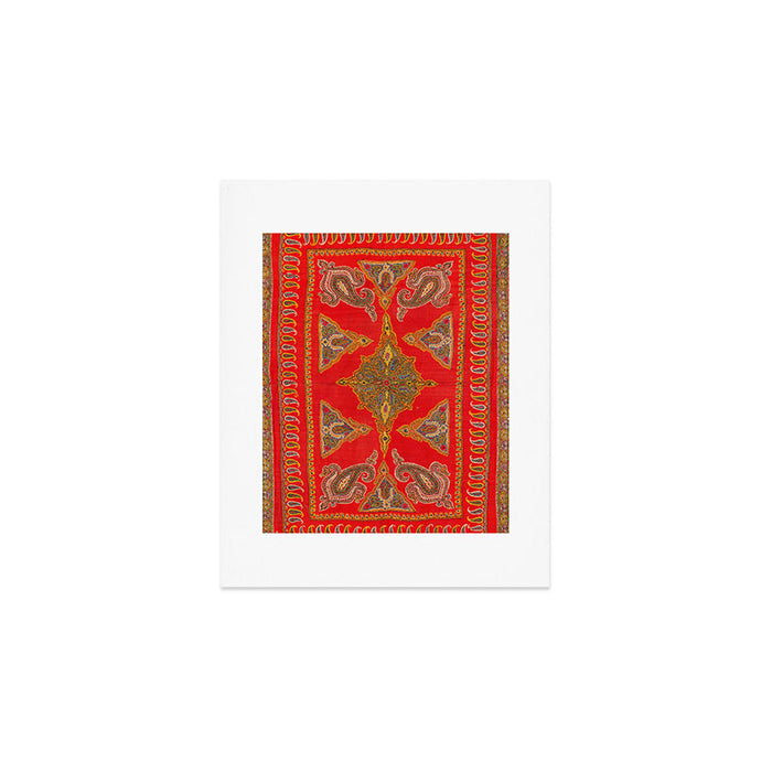 Kirman  Antique South Persian Embroidery Print Art Print Gallery Image 1