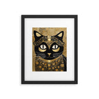 Klimt Cat in Egyptian Costume Framed Art Print Gallery Image 6