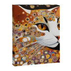 Klimt Cat with Almond Eyes Canvas Print Gallery Image 3