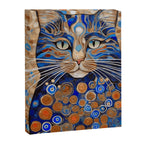 Klimt Cat with Garden Flowers Canvas Print Gallery Image 8