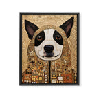 Klimt Dog with Beautiful Geometric Hoody Framed Canvas Print Gallery Image 8
