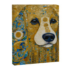 Klimt Dog with Brown Eyes Canvas Print Gallery Image 3