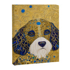 Klimt Dog with Colorful Ears Canvas Print Gallery Image 8