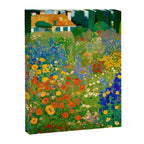 Klimt Flower Garden Colorful Landscape Canvas Print Gallery Image 8