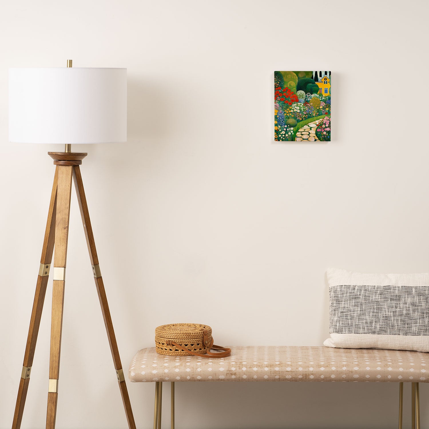 Klimt Garden Floral Landscape Canvas Print Gallery Image 2