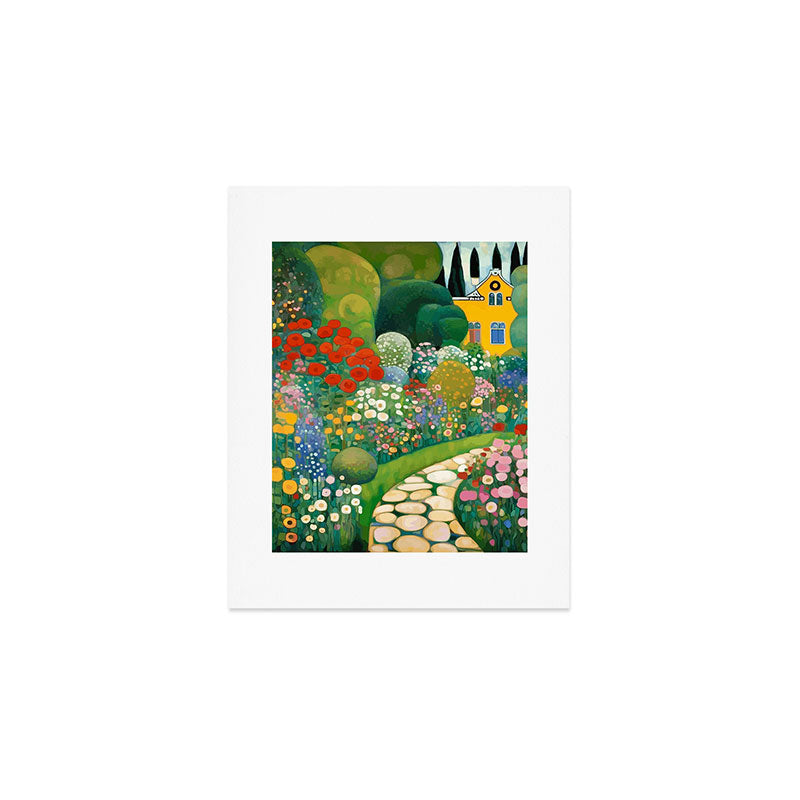 Klimt Garden Floral Landscape Art Print Gallery Image 1