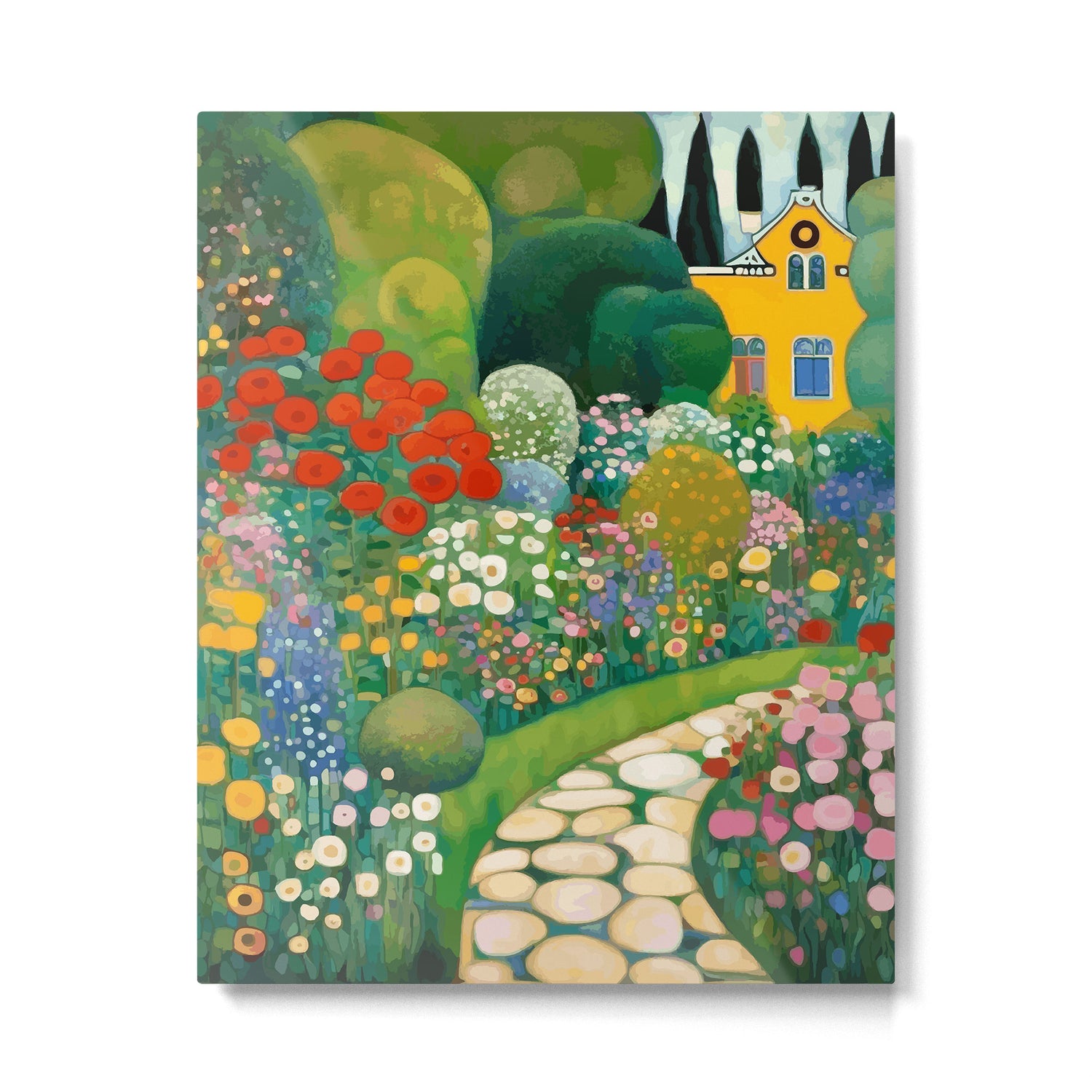 Klimt Garden Floral Landscape Metal Print Gallery Image 6