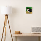 Klimt Tuxedo Cat with Green Eyes Canvas Print Gallery Image 2