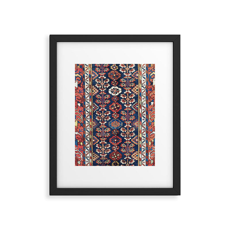 Kolyai  Antique South Kurdistan Persian Rug Print Framed Art Print Gallery Image 6