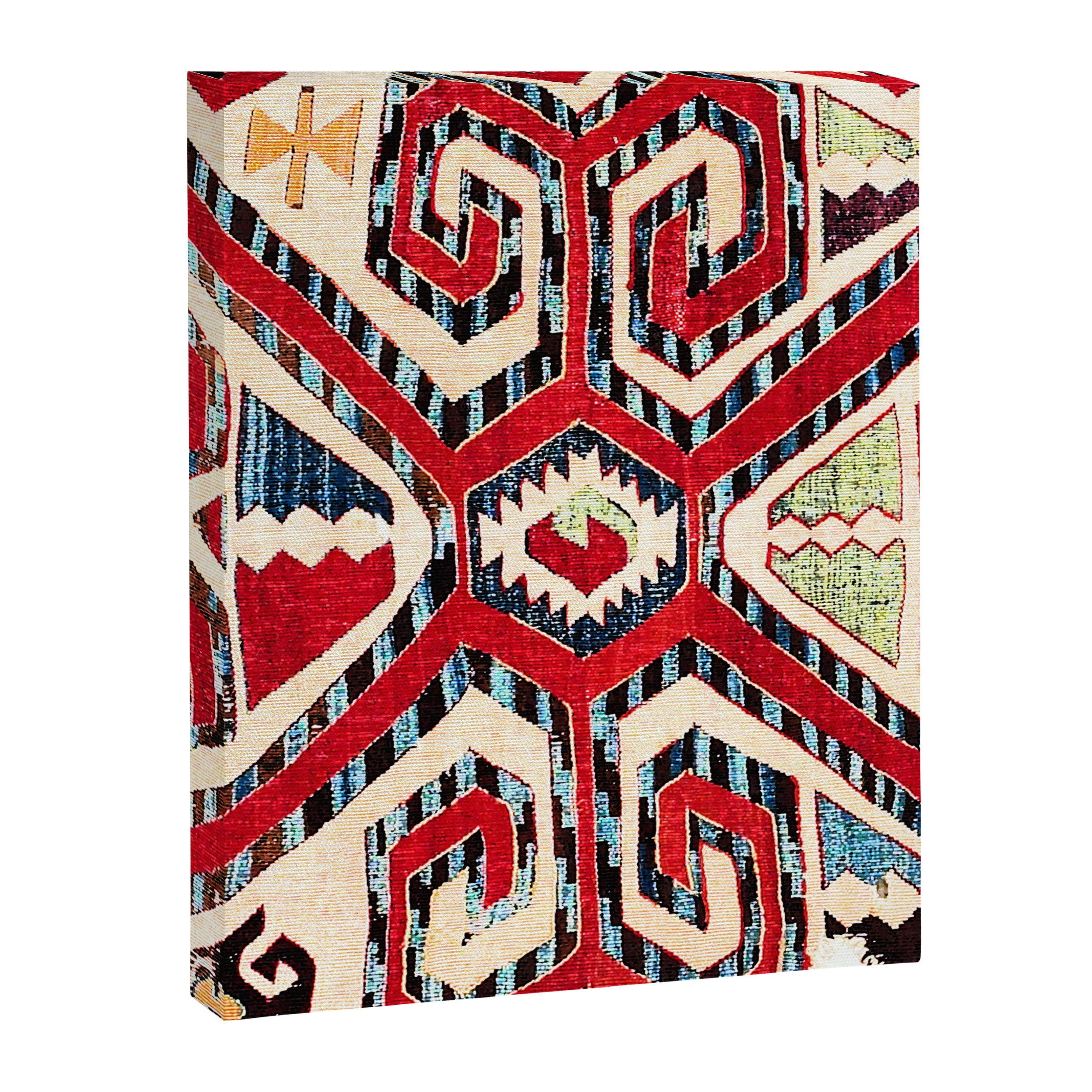 Konya Antique Turkish Kilim Print Canvas Print Gallery Image 3