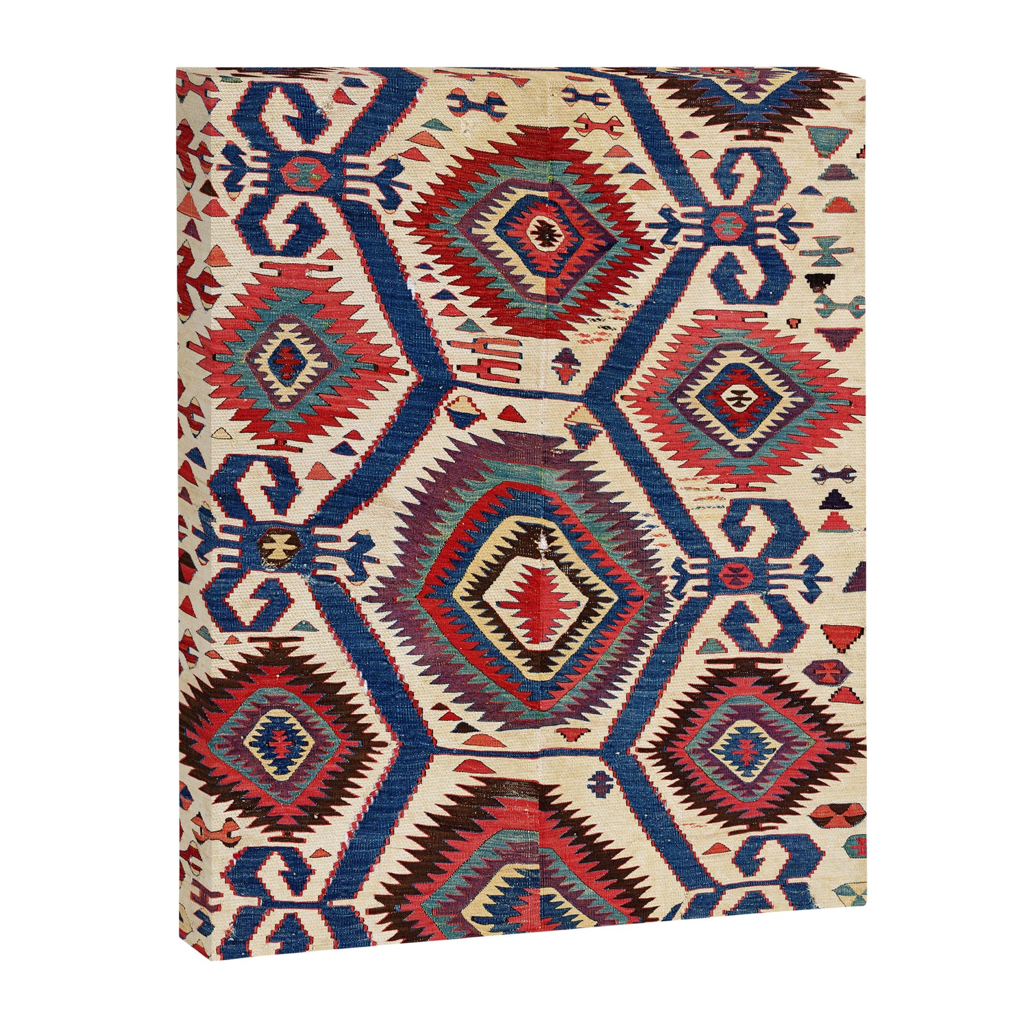Konya Central Anatolian Antique Kilim Print Canvas Print Gallery Image 3