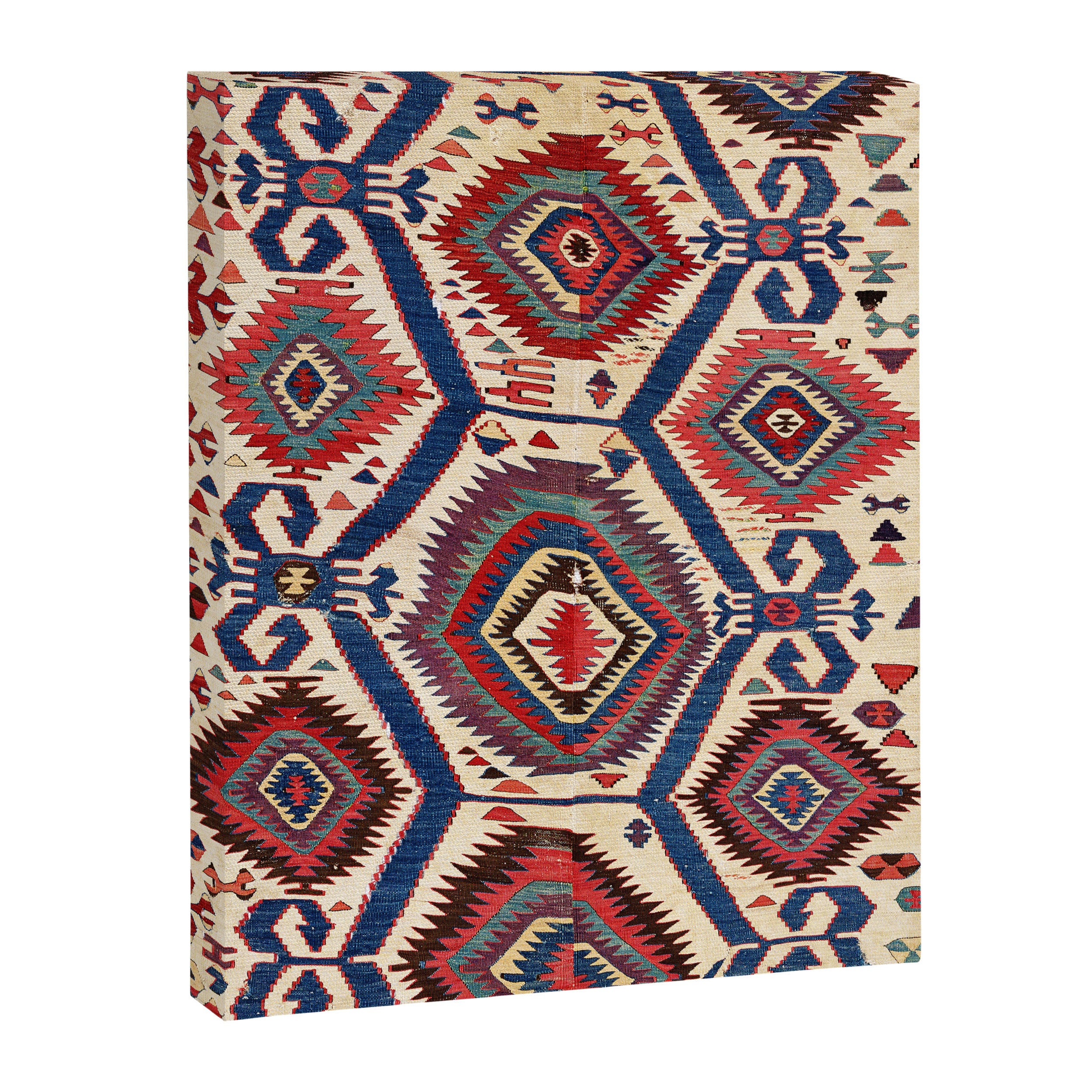 Konya Central Anatolian Antique Kilim Print Canvas Print Gallery Image 3