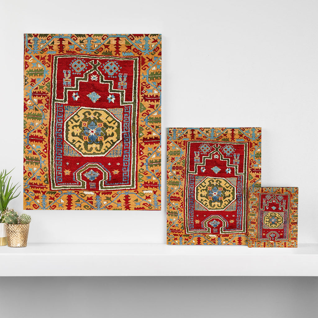 Konya Central Anatolian Niche Rug Print Canvas Print Gallery Image 3