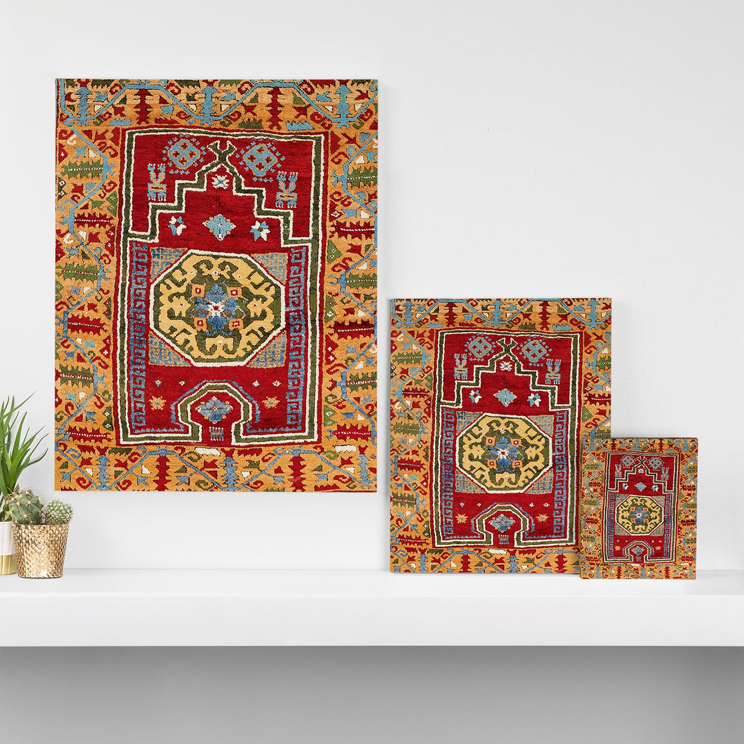 Konya Central Anatolian Niche Rug Print Canvas Print Gallery Image 3