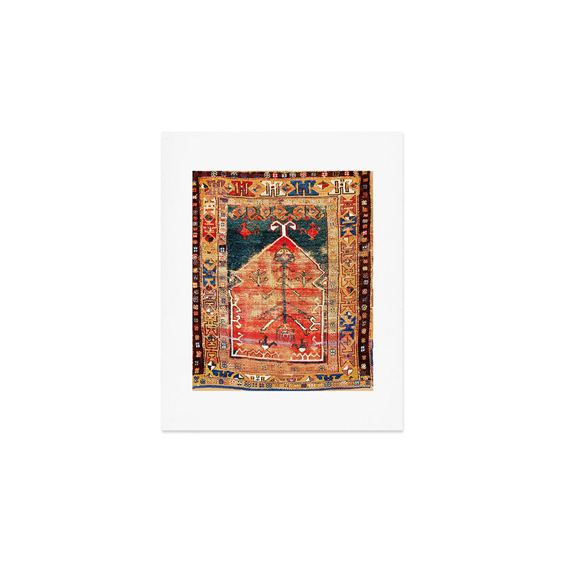Konya Central Anatolian Niche Rug Print Art Print Gallery Image 1