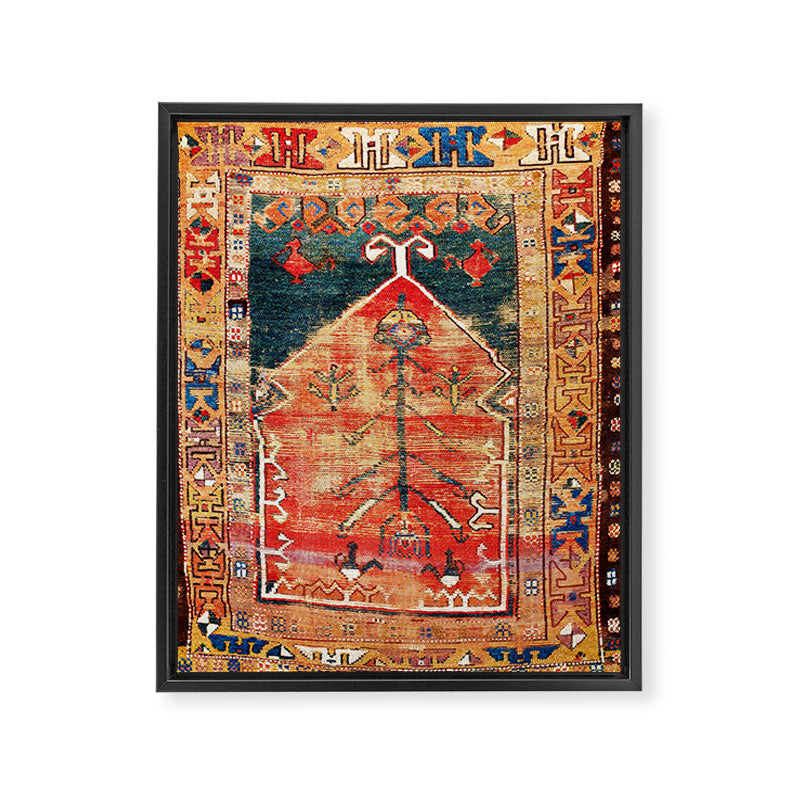 Konya Central Anatolian Niche Rug Print Framed Canvas Print Gallery Image 3