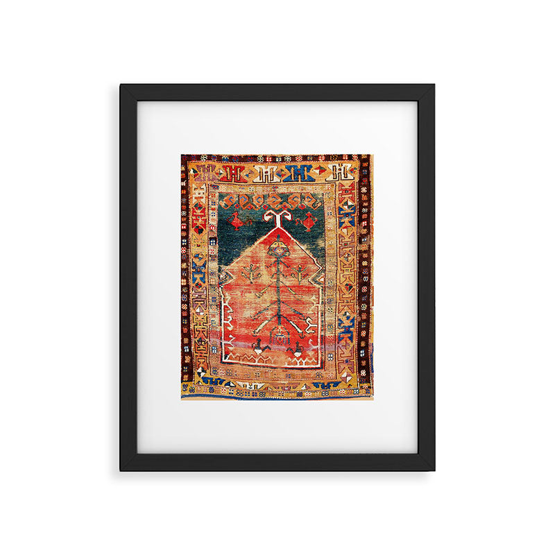 Konya Central Anatolian Niche Rug Print Framed Art Print Gallery Image 4