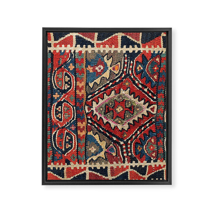 Kordi Balisht Khorasan Northeast Persian Bag Prin Framed Canvas Print Gallery Image 1
