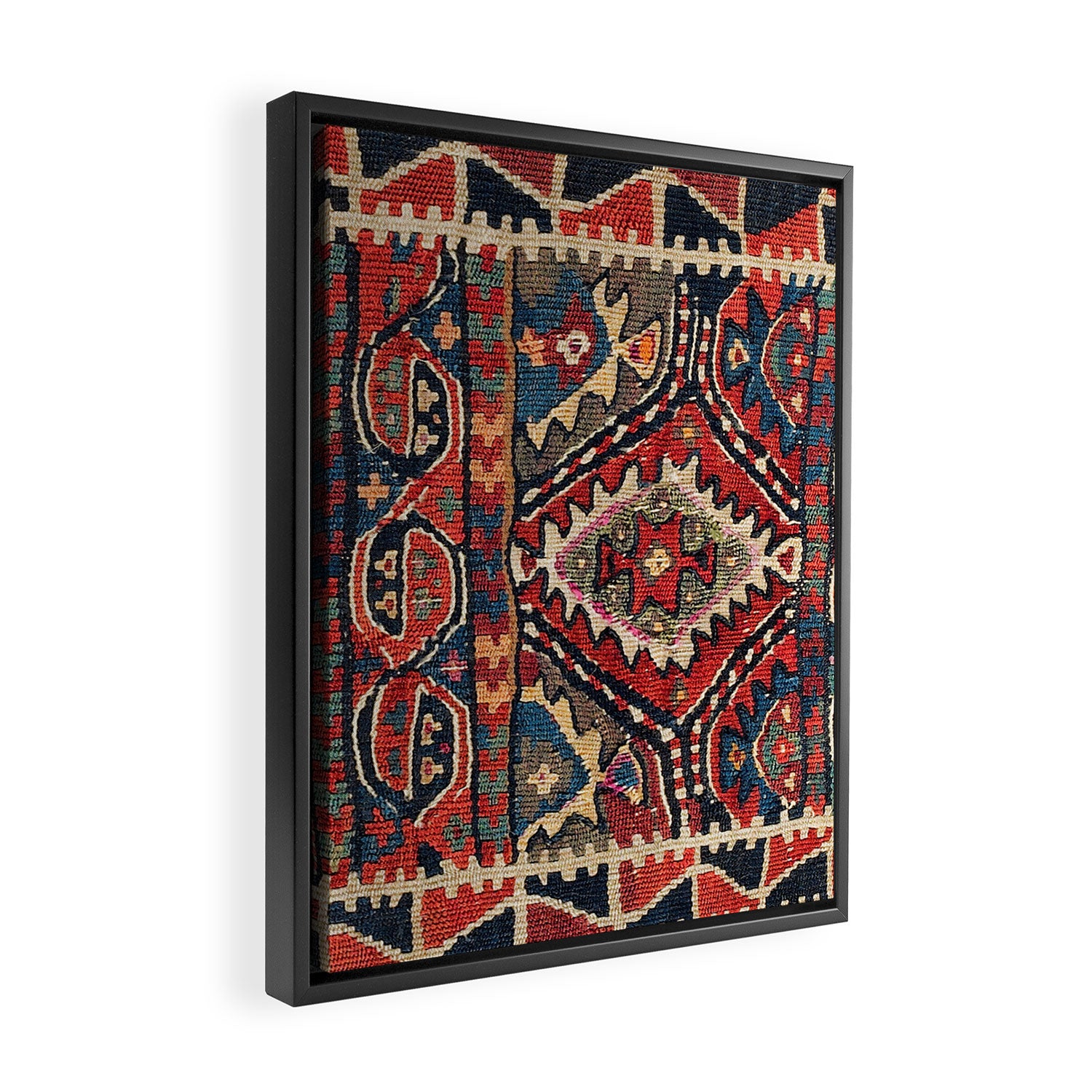 Kordi Balisht Khorasan Northeast Persian Bag Prin Framed Canvas Print Gallery Image 2